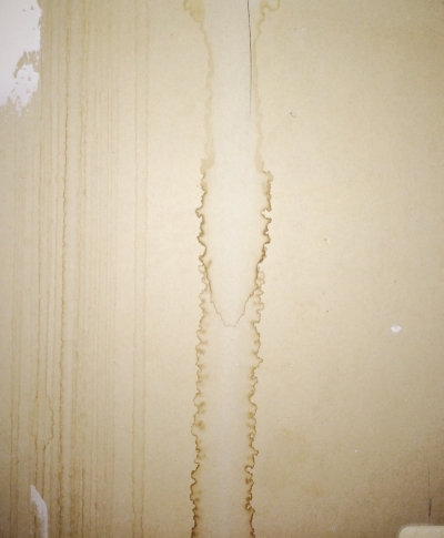 water stains on walls