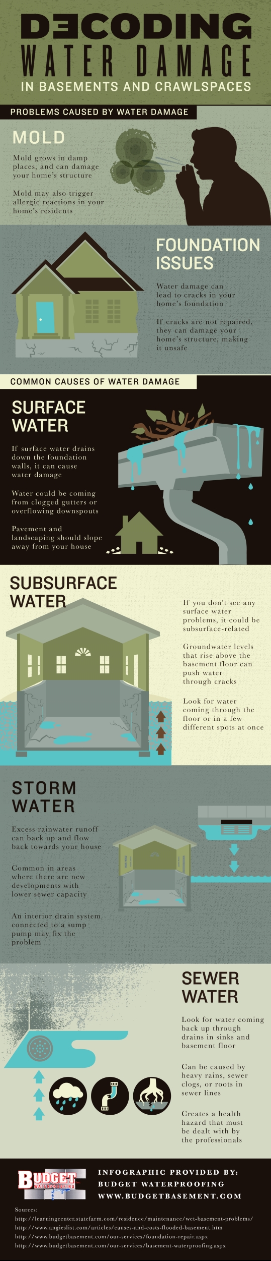 Decoding Water Damage Infographic