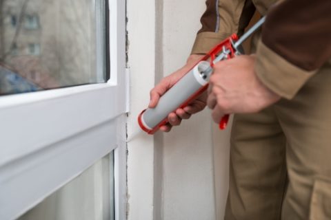 window caulking