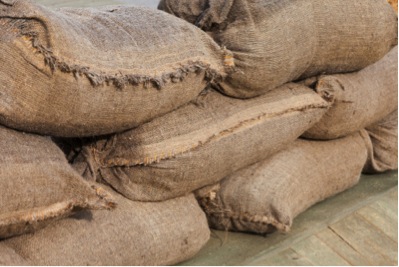 sandbags to stop flood