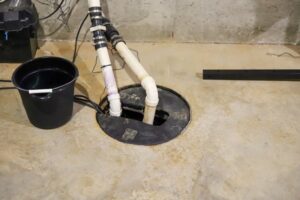 New sump pump installed in basement