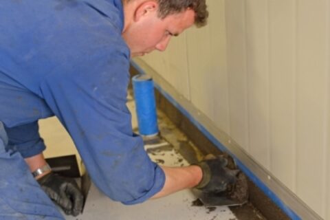 Concrete Sealer Applied in a Basement in Maryland