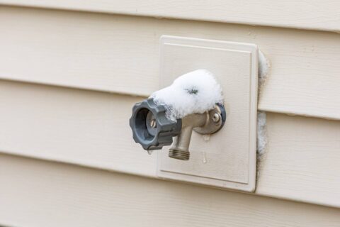 Winter Exposed Basement Pipes in Maryland